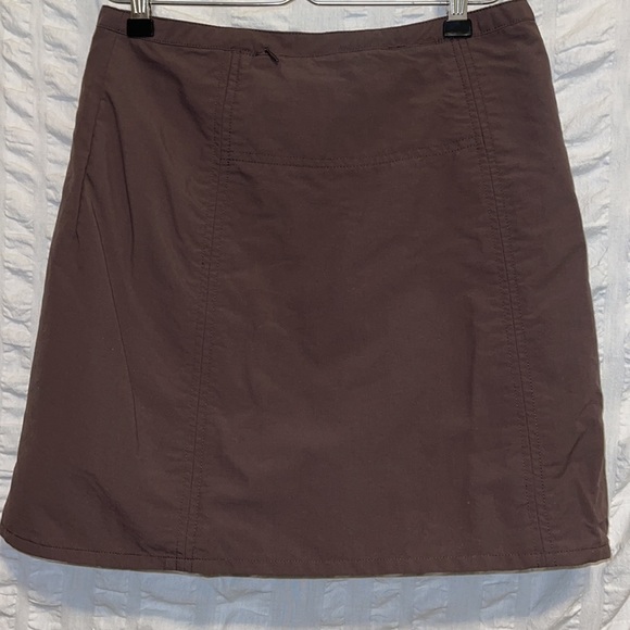 Royal Robbins Brown Nylon Skirt with Builtin Shorts - Picture 2 of 7